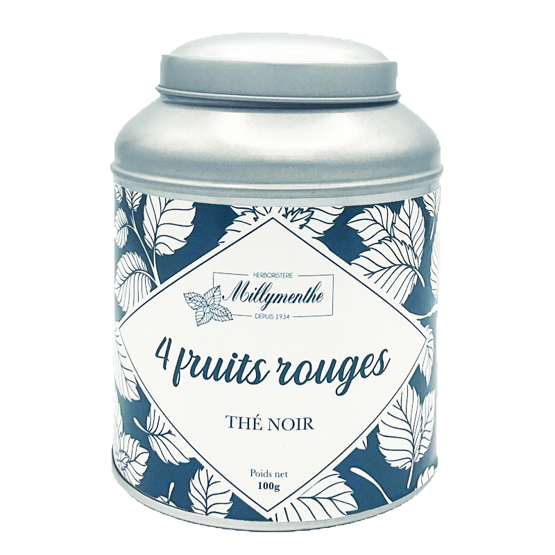 Millymenthe Thé noir 4 fruits rouges - Boîte de luxe Millymenthe Thé noir 4 fruits rouges - Boîte de luxe