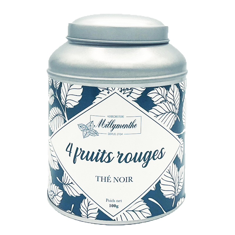 Millymenthe Thé noir 4 fruits rouges - Boîte de luxe