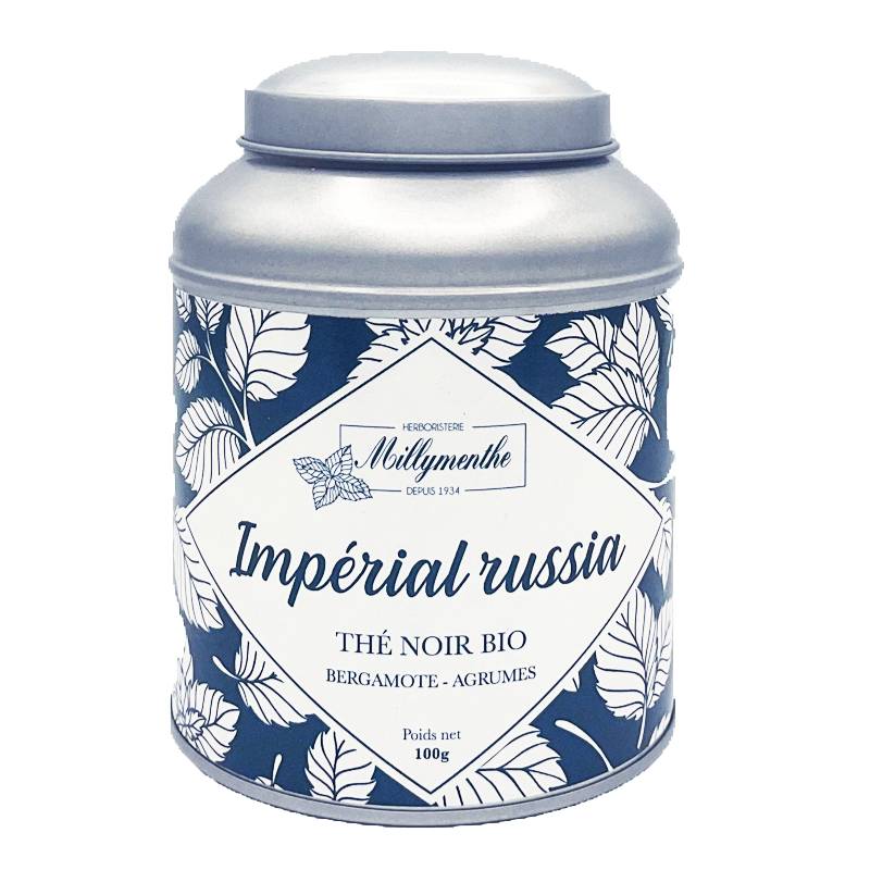 Millymenthe Thé noir Imperial Russia BIO - Boîte de luxe Millymenthe Thé noir Imperial Russia BIO - Boîte de luxe