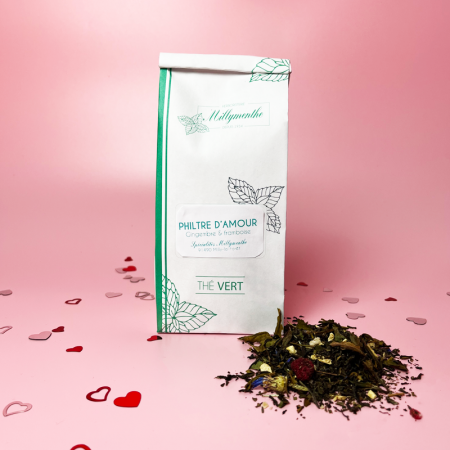 Sachet de thé blanc "philtre d'amour" à boire en amoureux