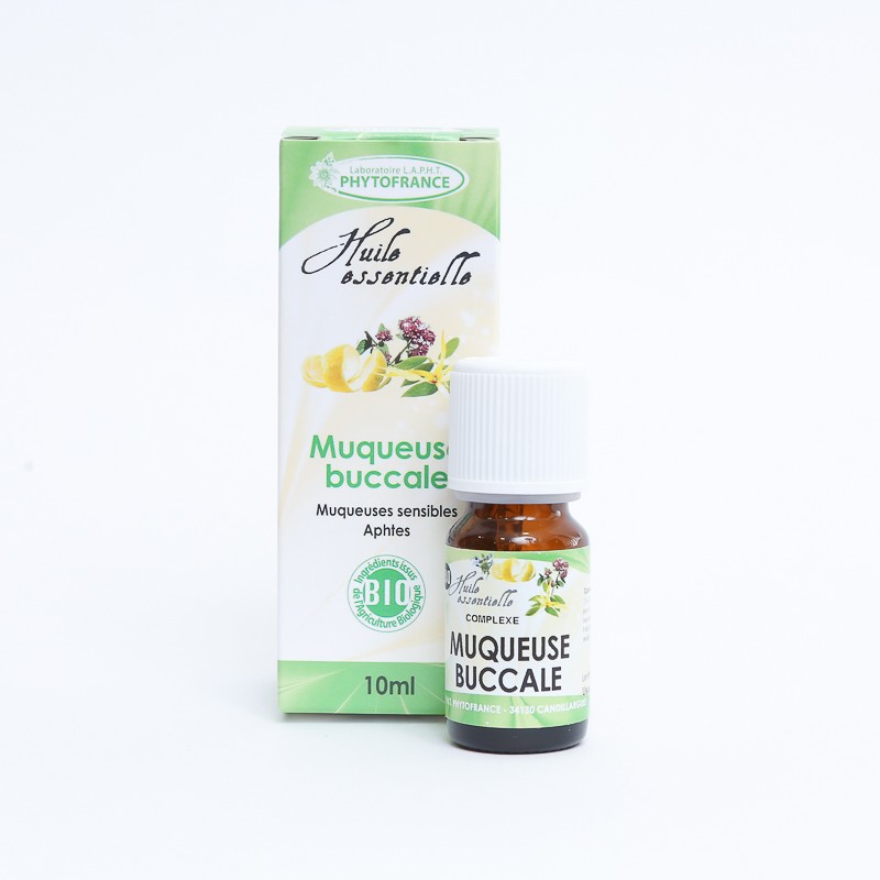flacon de complexe d'huile essentiel "muqueuse buccale" de la marque phytofrance, pour renforcer vos muqueuses flacon de complexe d'huile essentiel "muqueuse buccale" de la marque phytofrance, pour renforcer vos muqueuses