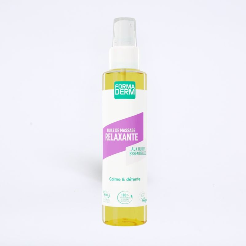 Tube d'huile de massage "relaxante" de la marque formaderm, pour un moment de relaxation intense en 100 ml. Tube d'huile de massage "relaxante" de la marque formaderm, pour un moment de relaxation intense en 100 ml.
