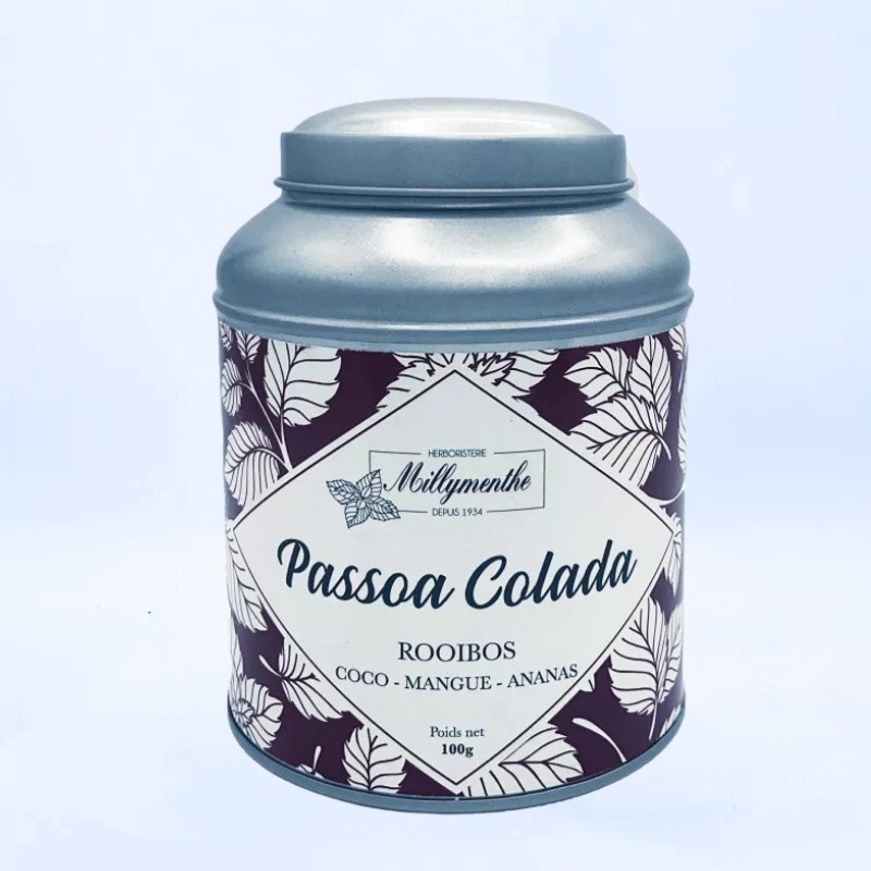 Rooibos Passoa Colada aux saveurs de Noix de coco, Mangue et Ananas. Rooibos Passoa Colada aux saveurs de Noix de coco, Mangue et Ananas.