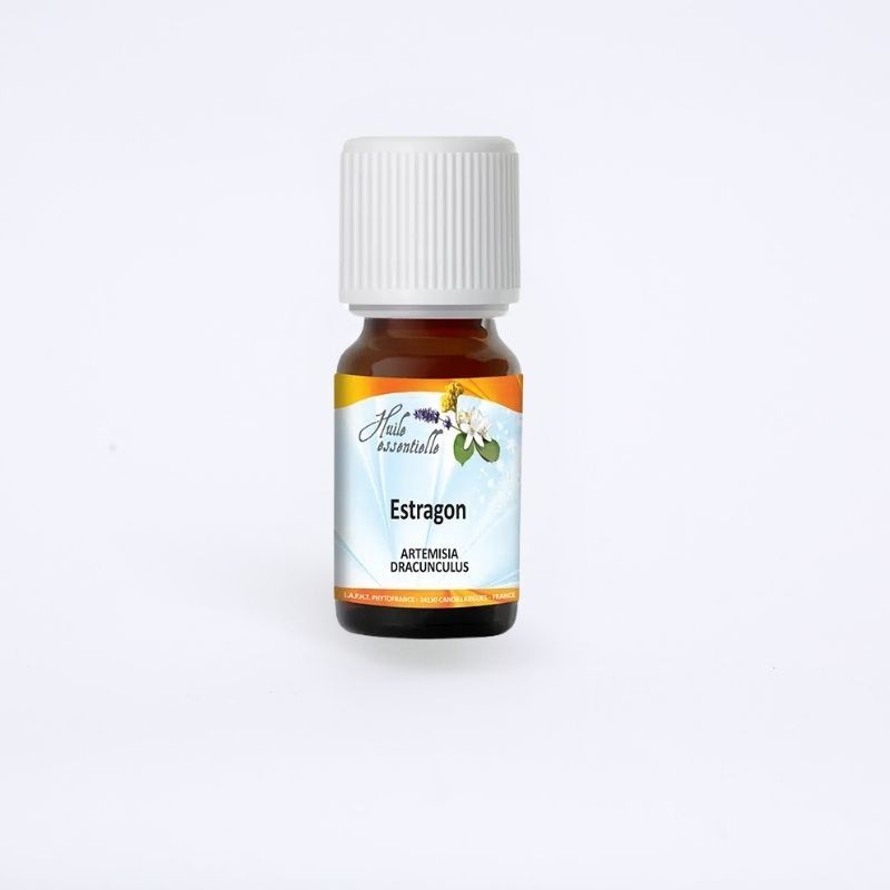 flacon d'huile essentielle d'estragon en 5ml de la marque phytofrance. flacon d'huile essentielle d'estragon en 5ml de la marque phytofrance.