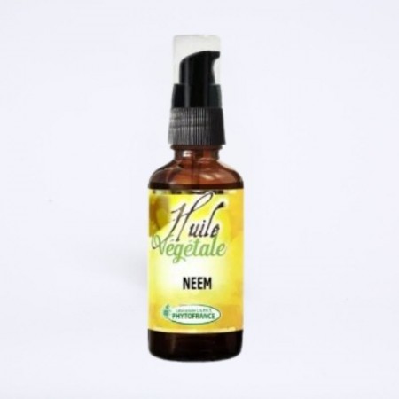 Bouteille avec pulvérisateur d'huile végétale de Neem en 30 ml.