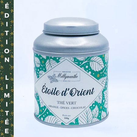 Étoile d'Orient - Thé Vert aux saveurs d'orange, épices et chocolat.