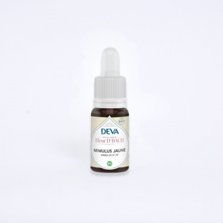 Flacon de fleur de bach "Mimulus jaune" , en 15 ml