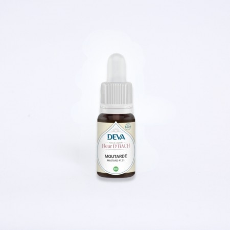 Flacon de fleur de bach "moutarde", en 15 ml