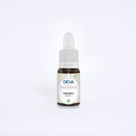 Flacon de fleur de bach "tremble", en 15 ml