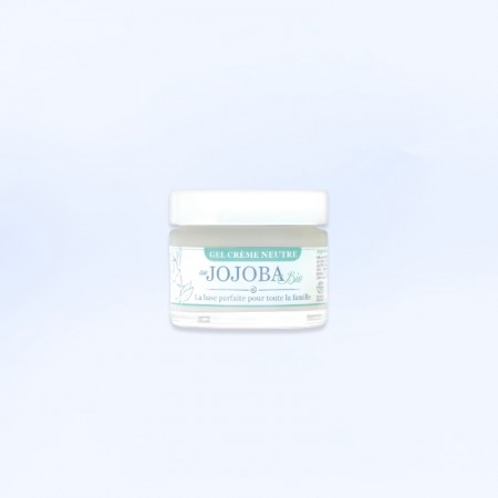 pot de gel crème de jojoba de la marque phytofrance en 45ml, pour une hydratation optimale des cheveux, nourri la peau