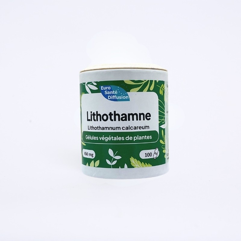Boîte de 100 gélules de lithothamne  source naturelle de minéraux, aide à l’équilibre acido-basique et au bien-être général.